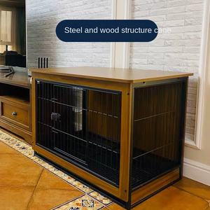Table d'intérieur de style chenil cage de luxe en bois pour chats et chiens meubles de cage - Product Image 3