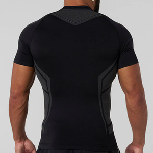 Abbigliamento Sportivo da Corsa all'Ingrosso, Magliette da Palestra in Poliestere Leggero per Uomo, Abbigliamento Fitness Compressivo - Product Image 4