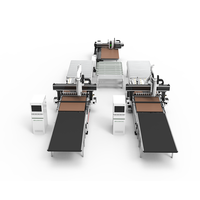 Ligne de production automatique de meubles, ligne de production CNC de découpe par nesting, ligne de production de découpe par nesting pour meubles en bois (1 à 2 postes)