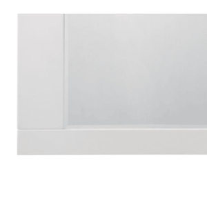 DB Naima II blanc finition haute brillance grand miroir design encadré de luxe pour salon et salle de bain décor 5mm d'épaisseur - Product Image 4