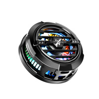 Enfriador Magnético para Teléfono F27 Negro, Radiador para Juegos Móviles, Clip de Refrigeración por Semiconductor, Luz RGB, Montaje Trasero