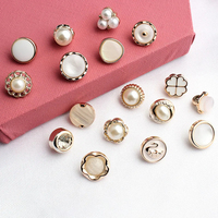 Kancing Plastik Berbentuk Batu Rhinestone Bulat untuk Kemeja Jahitan Tangan, Kancing untuk Mantel Wanita, Gaun, Manset, Gesper Dekoratif
