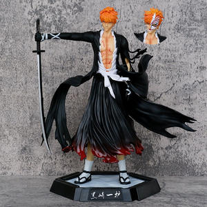 Figurines d'anime <span class=keywords><strong>BLEACH</strong></span> de 33 cm, Kurosaki <span class=keywords><strong>Ichigo</strong></span>, <span class=keywords><strong>masque</strong></span> de combat de mille ans, double tête sculptée - Product Image 4