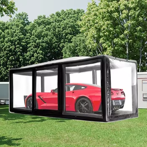 Abri <span class=keywords><strong>de</strong></span> garage gonflable en PVC robuste, imperméable, tente <span class=keywords><strong>de</strong></span> voiture portable pour le stockage <span class=keywords><strong>de</strong></span> véhicules en extérieur - Product Image 1