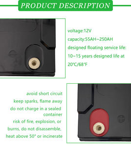 도매 두바이 배터리 <span class=keywords><strong>12V</strong></span> 150 250Ah 젤 다른 배터리 모로코 태양 전지 가격 - Product Image 3