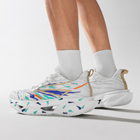 Chaussures de sport imprimées pour hommes, prêtes à être expédiées, avec semelle intermédiaire épaisse MD, semelle antidérapante, blanches, bleues, noires, vertes, baskets de course en mesh