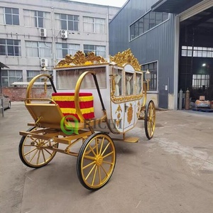Aventure <span class=keywords><strong>de</strong></span> conte <span class=keywords><strong>de</strong></span> fées Chariot touristique grandeur nature Cendrillon Calèche Duke Chariots à cheval pour exposition d'art - Product Image 3
