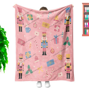 Newly Arrived Custom Printed Giant Nutcracker Double <strong>Bed</strong> Soft Throw Blanket <strong>Character</strong> Pattern for Home Bedding and Decor - Product Image 6