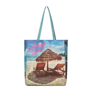 ผ้าฝ้ายพิมพ์ลายสำหรับทำกระเป๋าช้อปปิ้ง  สินค้าสั่งทำพิเศษ - Product Image 2