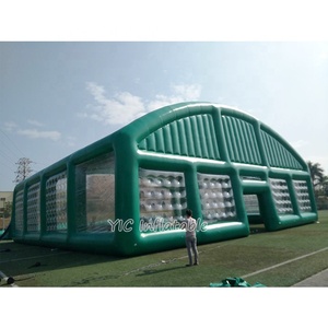 Tente de sport gonflable verte professionnelle OEM pour terrain d'entraînement de football en salle et terrain de basketball - Product Image 3