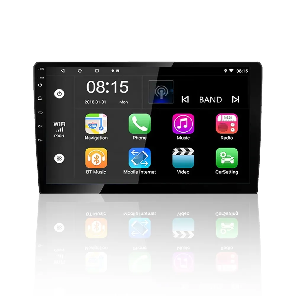 2 + 32G 9 inch màn hình cảm ứng TS7 Android Car DVD đôi DIN Car đài phát thanh stereo âm thanh Navigation Android Car DVD Player Stereo đài phát thanh