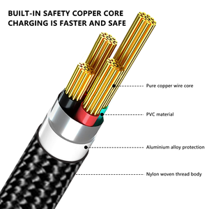 <span class=keywords><strong>Cable</strong></span> de Carga Rápida USB 5A de 240W, 4 en 1, de Nailon y Aleación de Zinc, con Cobre Puro, para Teléfonos Móviles y Bancos de Energía - Product Image 3
