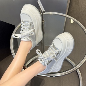 <span class=keywords><strong>Sneakers</strong></span> bianche tacco alto traspirante maglia scarpe estive da <span class=keywords><strong>donna</strong></span> <span class=keywords><strong>con</strong></span> plateau bianco tacco alto scarpe Sole spesse per le donne - Product Image 3