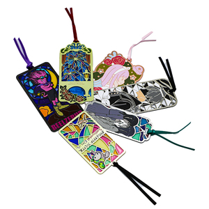 Factory Customized Cutout Metal Epoxy Soft Enamel Carton Characters Lovers <b>Gift</b> Promotional Bookmarks Bookmark <b>Gift</b> <b>Set</b> - Product Image 4