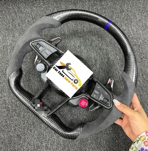 พวงมาลัยคาร์บอนไฟเบอร์<span class=keywords><strong>มือ</strong></span><span class=keywords><strong>สอง</strong></span>คุณภาพดีสำหรับ <span class=keywords><strong>Audi</strong></span> <span class=keywords><strong>R8</strong></span>  ชุดพวงมาลัยหุ้มหนัง  ตกแต่งปรับปรุงใหม่ - Product Image 3