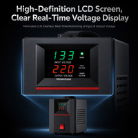 Régulateur de tension monophasé pour servomoteur SVC 500VA 1kVA 3kVA 5kVA 8kVA 10kVA Stabilisateur automatique AC 220V pour la maison et l'industrie