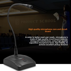 Micrófono de conferencia con cable de cuello de cisne profesional para reuniones y radiodifusión, amplificador de computadora de escritorio, <span class=keywords><strong>tecnología</strong></span> de condensador - Product Image 2