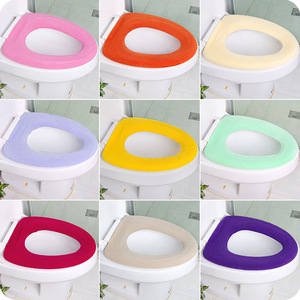 Couvre-siège de toilette portable en forme de O, couleur bonbon, pour petits articles de Yiwu, couvre-siège de toilette universel rond, chauffe-siège de toilette - Product Image 4