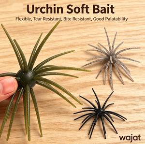 Esca Morbida in Silicone a Forma <span class=keywords><strong>di</strong></span> Riccio Marino Wajat per la Pesca <span class=keywords><strong>di</strong></span> Spigole e Persici con Drop Shot e Jig Head in Fiumi e Roccia Oceanica - Product Image 1