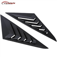 2 pièces accessoires de voiture accessoires de couverture de pelle accessoires de fenêtre latérale arrière persiennes couverture d'aération pour Hyundai Sonata 2011-2014