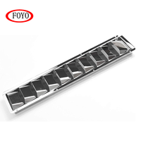 Grille d'aération à persiennes FOYOMarine en acier inoxydable 304, 4 à 10 fentes, pour bateau et yacht
