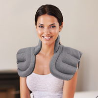 Micro-ondes chaud humide Pack thérapie par la chaleur Pad pondéré cou Wrap cou et épaule enveloppement dos soulagement de la douleur