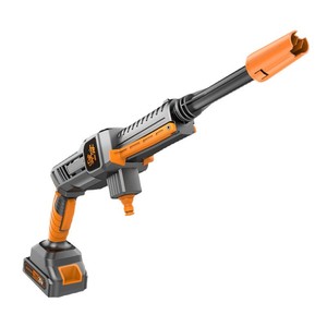 Pistolet de lavage de voiture sans fil 20V, batterie au lithium, plastique orange, pulvérisateur d'eau haute pression pour le nettoyage des véhicules - Product Image 1