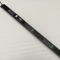 Smart 32A 240V Intelligent 3-Phase PDU Surveillance en temps réel Rack noir PDU Socket Intelligent Surveillance en temps réel Sortie disjoncteur