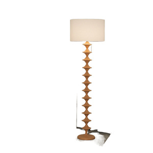 Lámpara de Pie Vintage de Estilo Japonés con Madera Retro, Fuente de Luz LED, Control de Interruptor, Iluminación Ambiental para Sala de Estar, Dormitorio - Product Image 5