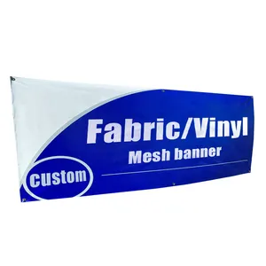 कारखाने गर्म बिक्री कस्टम मुद्रित बड़ा बैनर Vinyl के व्यापार के लिए बैनर विज्ञापन के साथ डबल पक्षीय मुद्रण