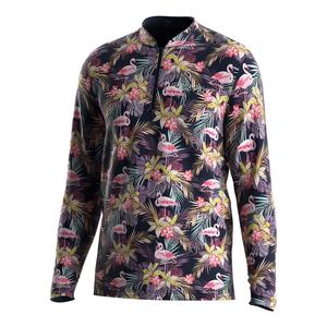 Camiseta de poliéster para sublimación al por mayor, sudadera con capucha de manga larga, polo con cremallera para hombre, camiseta con cuello de papel. - Product Image 1