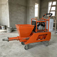 Machine de pulvérisation de mortier compacte intelligente avec pompe à mortier pour revêtement ignifuge sur structures en acier