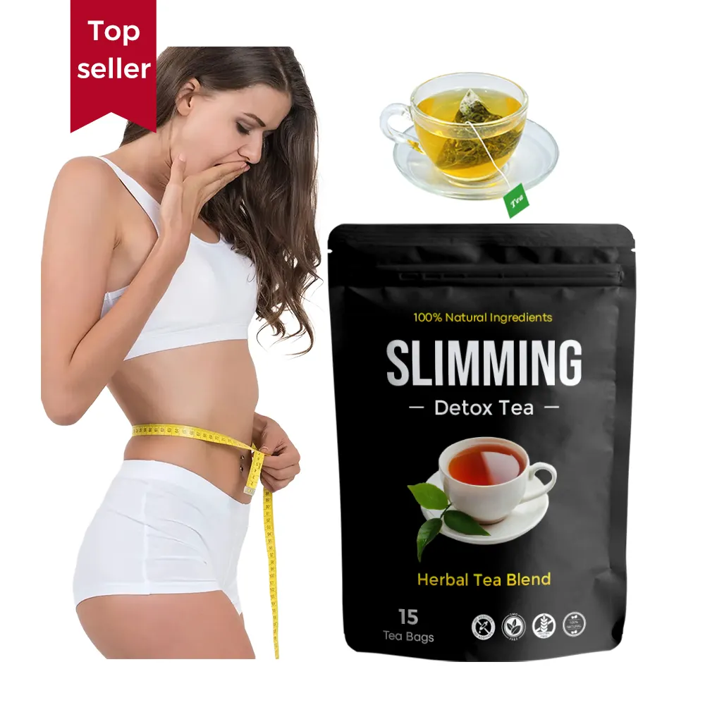 Koffeinfreie organische natürliche kräuterfreie Gewichtsreduktion-Tee Slim-Detox-Tee flache Bauchttee-Beutel
