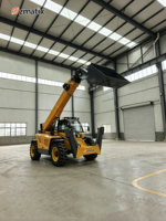 Chariot télescopique multi-attaches pour l'aménagement paysager, le retransplantation d'arbres et l'entretien routier municipal