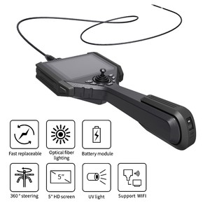 UVK6010 Chuyên nghiệp 360 °   <span class=keywords><strong>Camera</strong></span> nội soi công nghiệp mini HD, quay video thời gian thực, phát quang, chống nước IP67 - Product Image 5