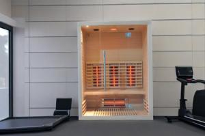 SS-300Rフルスペクトラム赤外線サウナ高度な暖房技術パインリビングルームベッドルームヴィラパークコントロールパネルスチーム - Product Image 4