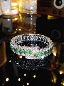 Bracelet en cristal européen américain de haute qualité pour femmes Bracelets de mode transfrontaliers All-Match Bangles Ouverture réglable - Product Image 6