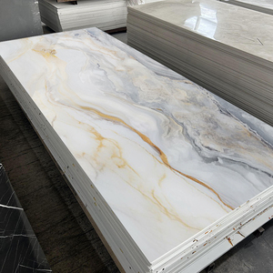 Paneles de pared de mármol de PVC modernos, línea dorada, paneles decorativos 3D autoadhesivos impermeables, <span class=keywords><strong>paredes</strong></span> elegantes ignífugas para el hogar - Product Image 2