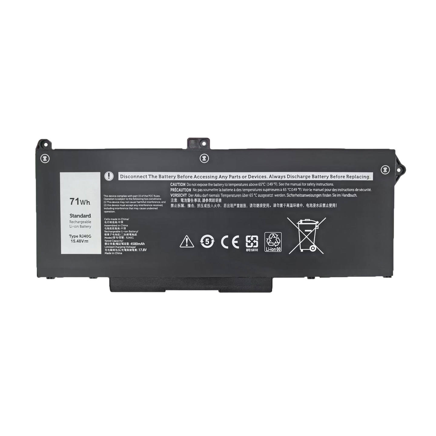 RJ40G สำหรับ Dell Latitude 14 5420 5520 Precision15 3560