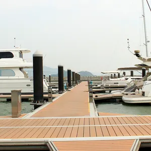 Seashore Wave Resistance Floating Jetty Well Designed Yacht Marine Pier Simple Install Floats Marine Engineering Pontoon Wharf