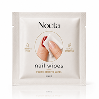 Lingettes nettoyantes pour ongles sans acétone avec logo personnalisé, tampons démaquillants doux, lingettes pour ongles biodégradables jetables sans peluches