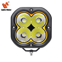 Projecteur LED tout-terrain 4x4 5 pouces 144W 10000LM, faisceau puissant, feux de jour DRL, étanche IP67, en aluminium