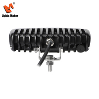 Barre lumineuse LED pour pick-up 30W 6,2 pouces, faisceau large et concentré, étanche IP67, 2400LM, 9-30V, boîtier en aluminium, 50000H, rouge et blanc