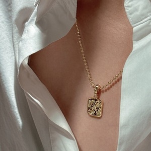 Pendentif en argent pur S925 micro-incrusté, étoile à six branches, style rétro français, luxe européen américain, simple, charmes carrés en diamant - Product Image 2