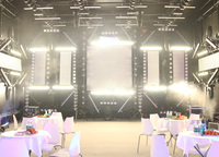 Barra de Luces LED Estroboscópicas Retro Blanco Cálido + Ámbar 8x30W, IP66 Profesional para Exteriores, Resistente al Agua, Efecto de Destello para DJ, Conciertos y Escenarios