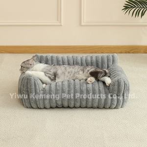 Großhandel Custom Rabbit Fur <span class=keywords><strong>Pet</strong></span> Schlafs ofa OEM Logo Hund Schlaf matte Kissen mit abnehmbaren wasch baren Bezug rutsch feste Basis <span class=keywords><strong>Pet</strong></span> Sofa - Product Image 1