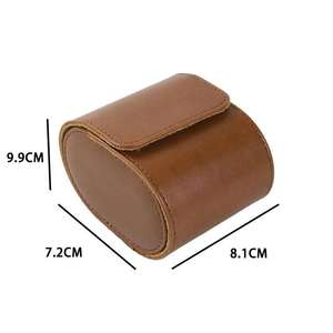 Estuche de Viaje para Relojes de Cuero PU con Logotipo Personalizado, 1, 2 o 3 Ranuras, Estuche Enrollable Portátil para Relojes - Product Image 3