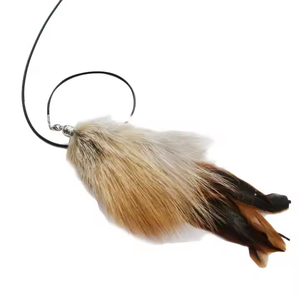 Nieuwe Populaire Multi-Gevederde Gevederde Kat Speelgoed Met Verwisselbaar Hoofd Ontwerp Lange Paal Kat <span class=keywords><strong>Teaser</strong></span> Met Zuig Bel String - Product Image 4