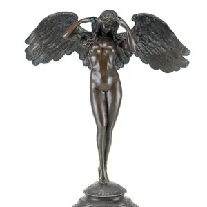 高品质的大女人天使雕像户外雕像热销售青铜雕塑