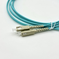Customized Fiber Optic Patch Cord SC UPC Duplex OM3 Patch Cord 1M